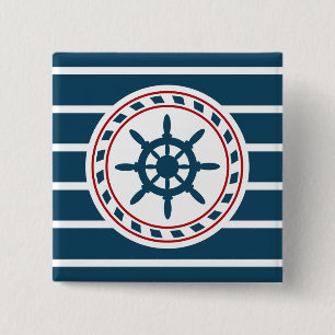 Nautical design 15 cm square badge