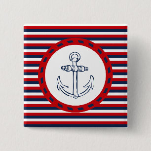 Nautical design 15 cm square badge