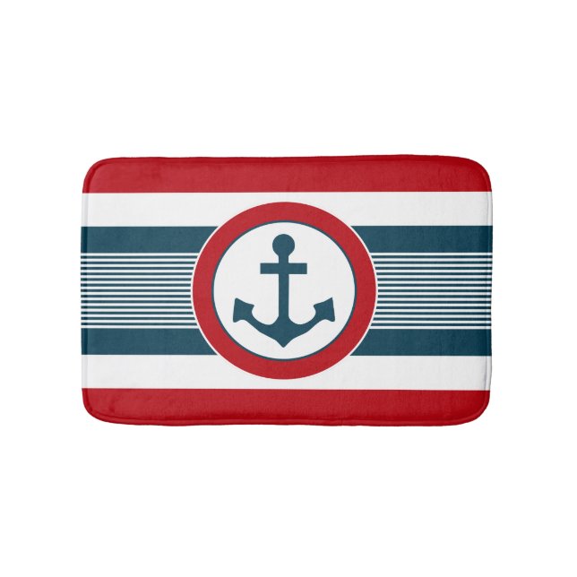 Nautical design bath mat (Front)