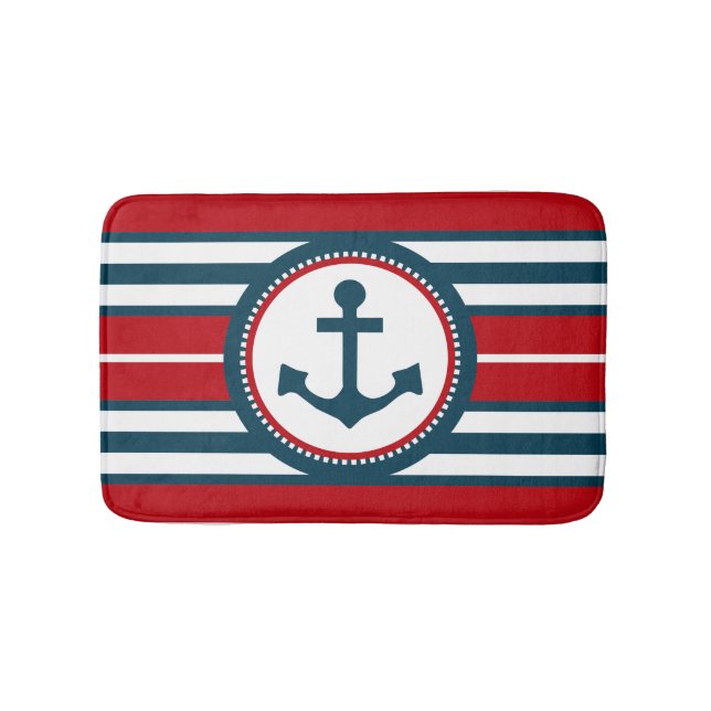 Nautical design bath mat (Front)