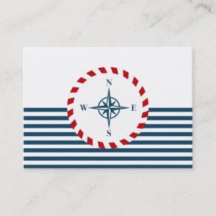 Nautical design business card
