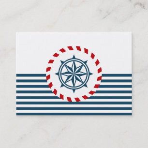 Nautical design business card