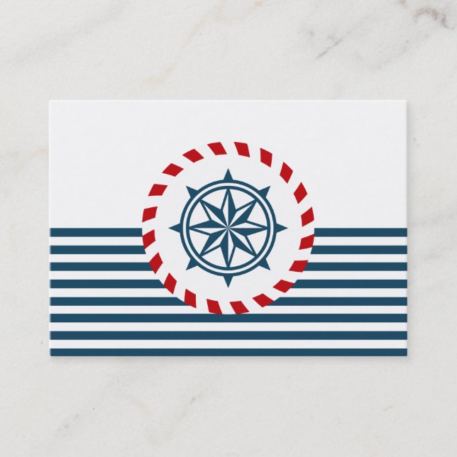 Nautical design business card (Front)