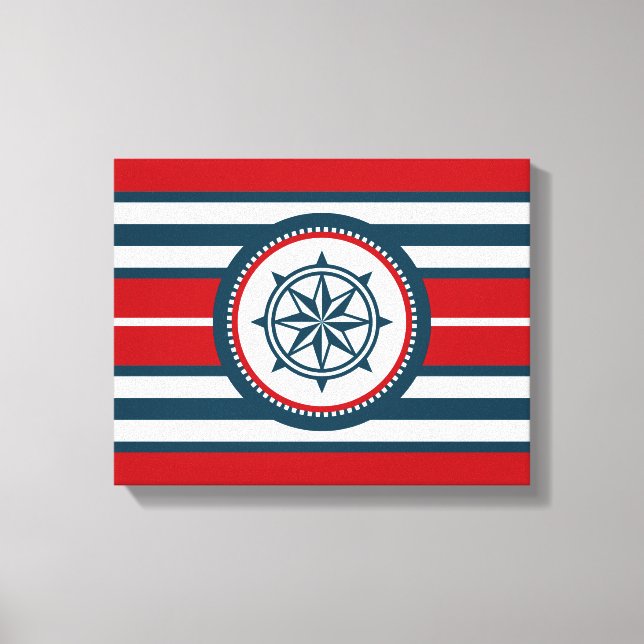 Nautical design canvas print (Front)