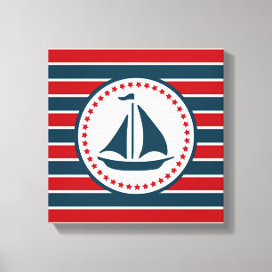 Nautical design canvas print