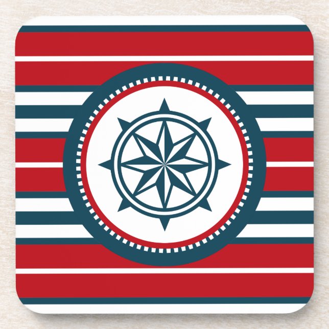 Nautical design coaster (Front)