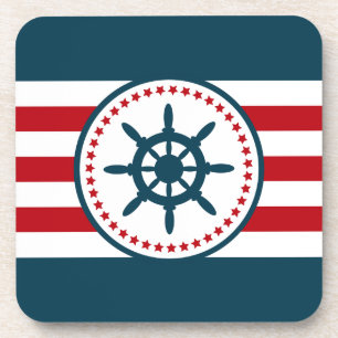 Nautical design coaster