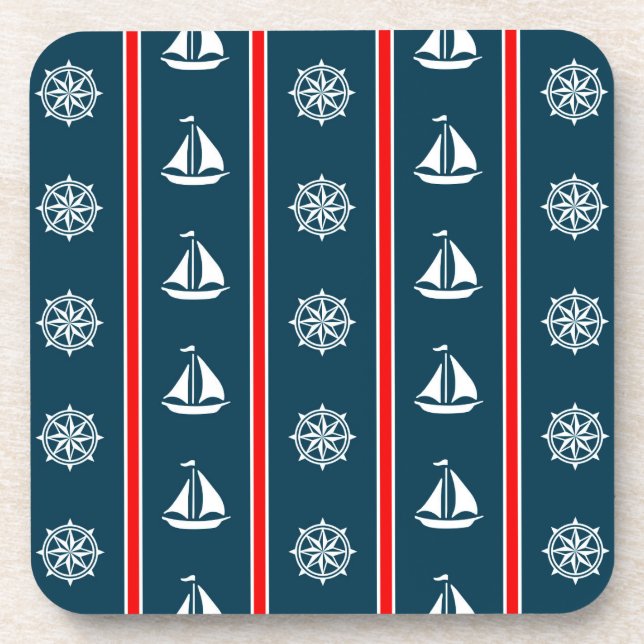 Nautical design coaster (Front)