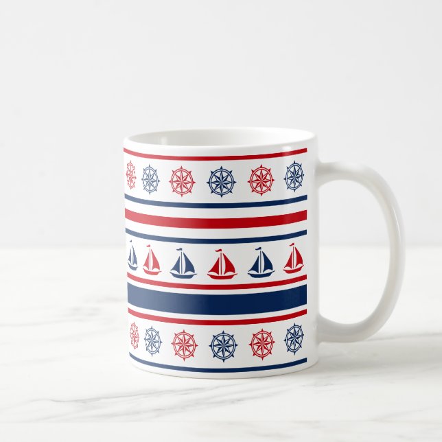 Nautical design coffee mug (Right)