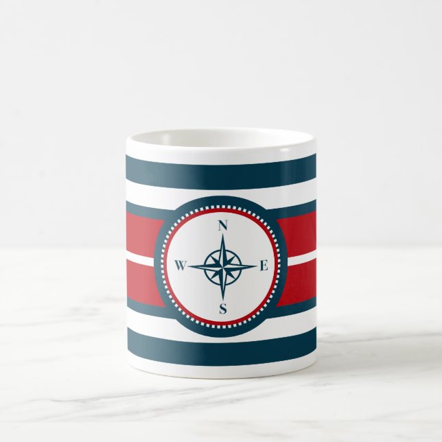 Nautical design coffee mug (Center)