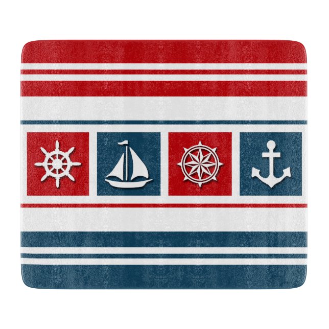 Nautical design cutting board (Front)