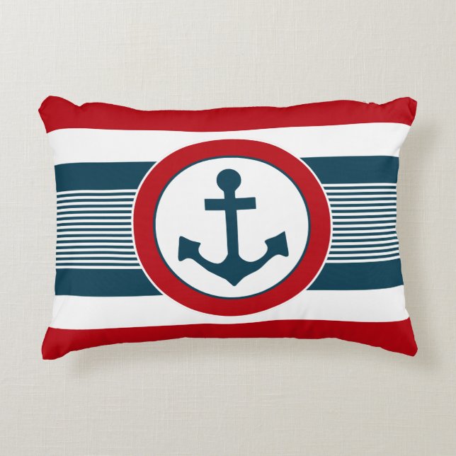 Nautical design decorative cushion (Front)
