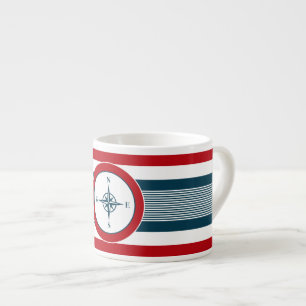 Nautical design espresso cup