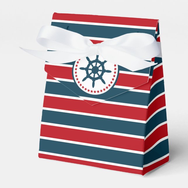 Nautical design favour box (Front Side)