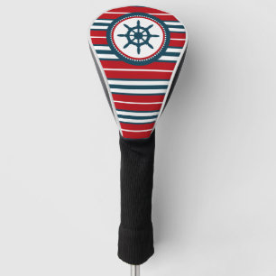 Nautical design golf head cover