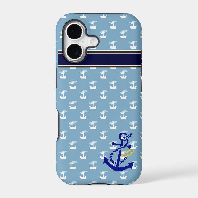 Nautical Design iPhone Case (Back)