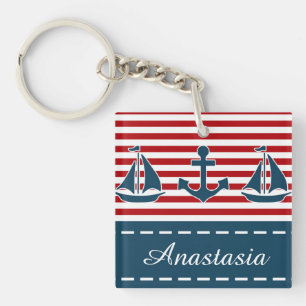 Nautical design key ring