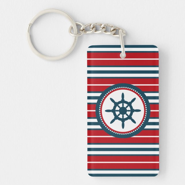 Nautical design key ring (Front)