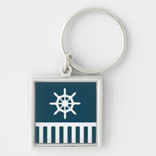Nautical design key ring (Front)