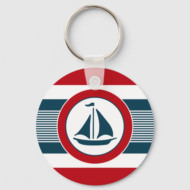 Nautical design key ring (Front)