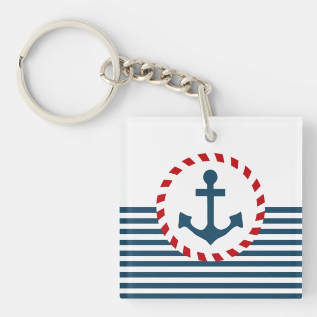 Nautical design key ring (Front)