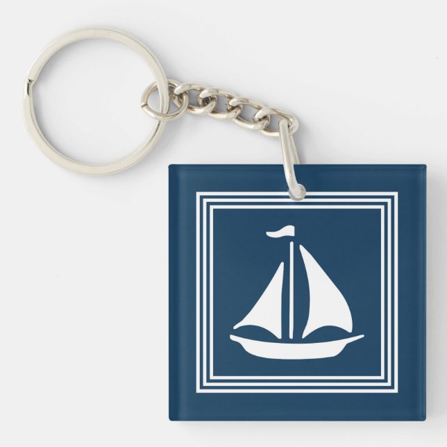 Nautical design key ring (Front)