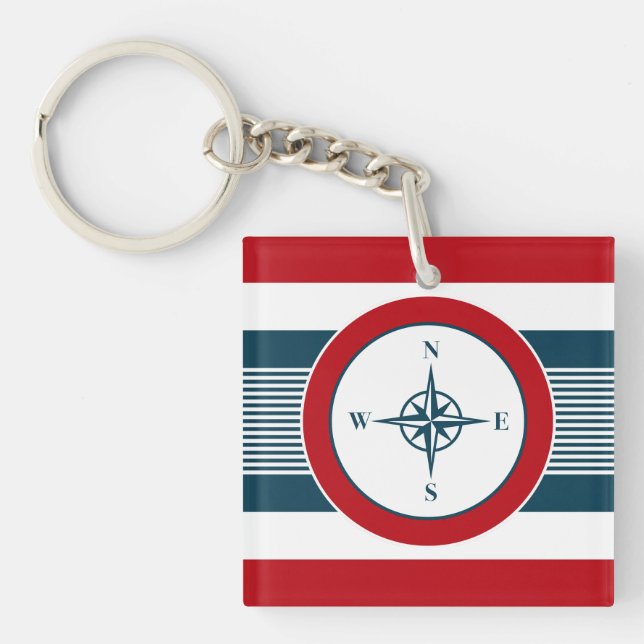 Nautical design key ring (Front)