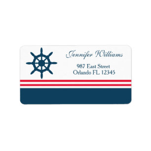Nautical design label