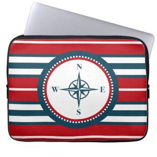 Nautical design laptop sleeve