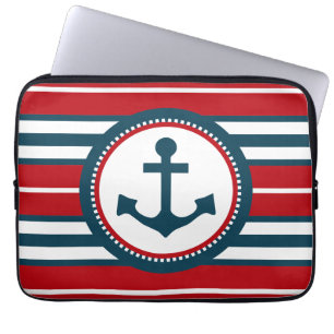 Nautical design laptop sleeve