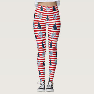 Nautical design leggings