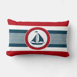Nautical design lumbar cushion