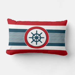 Nautical design lumbar cushion