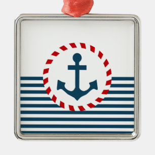 Nautical design metal tree decoration