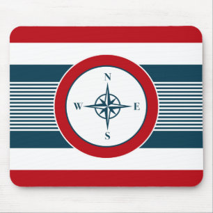 Nautical design mouse pad