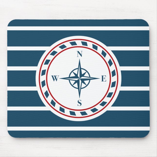 Nautical design mouse pad (Front)