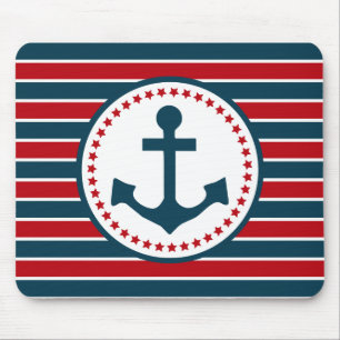Nautical design mouse pad