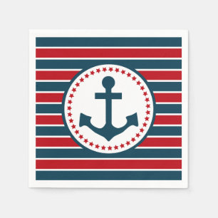 Nautical design napkin