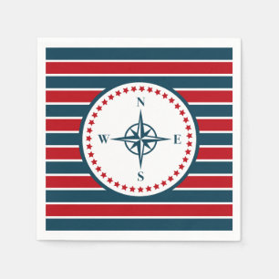 Nautical design napkin