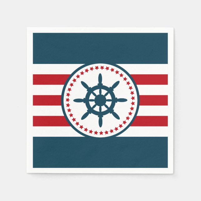Nautical design napkin (Front)