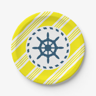 Nautical design paper plate