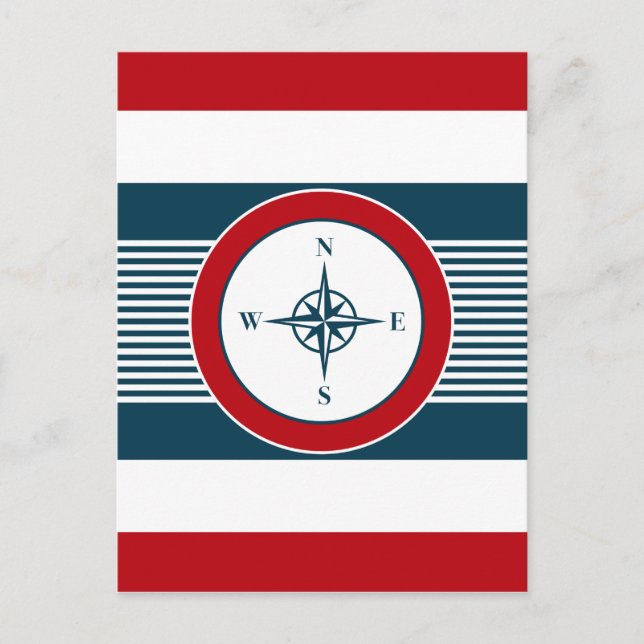 Nautical design postcard (Front)