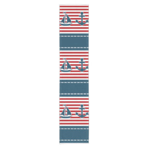 Nautical design short table runner
