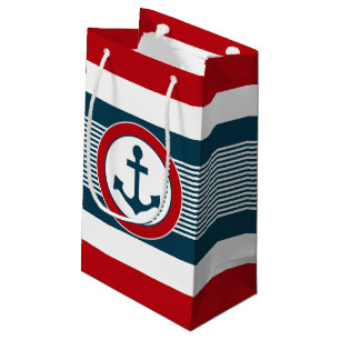 Nautical design small gift bag