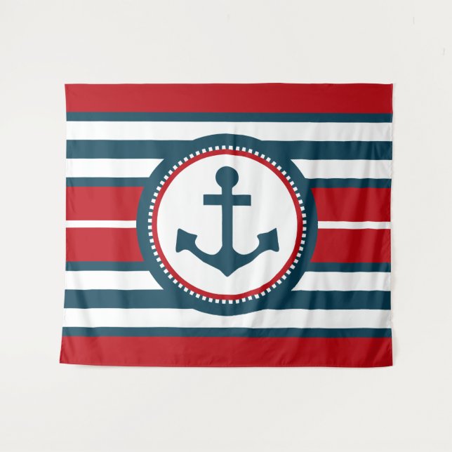 Nautical design tapestry (Front (Horizontal))