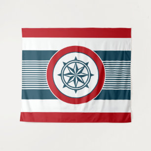 Nautical design tapestry