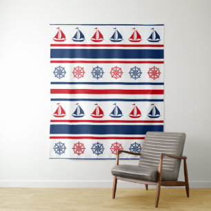 Nautical design tapestry