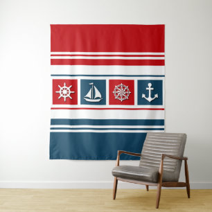 Nautical design tapestry