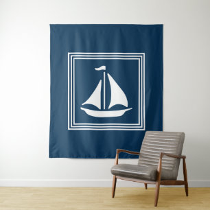 Nautical design tapestry