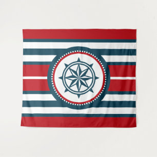Nautical design tapestry